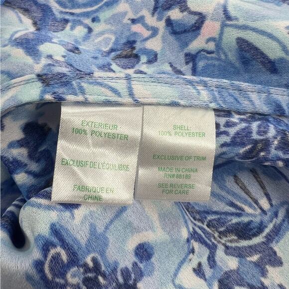 Lilly Pulitzer Pearl Soft Shift Dress - Coastal Blue Catch N Keep sz 2 - Picture 7 of 8